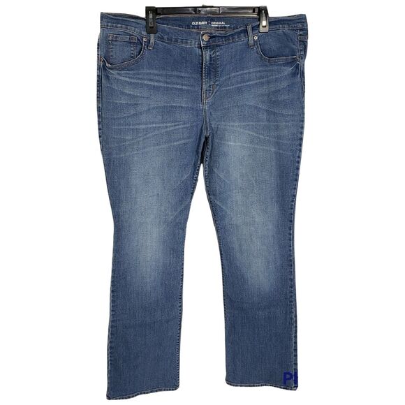 Old Navy Womens Jeans Size 18 Reg Original Bootcut Bayview Mid Rise Medium Wash - Picture 1 of 9